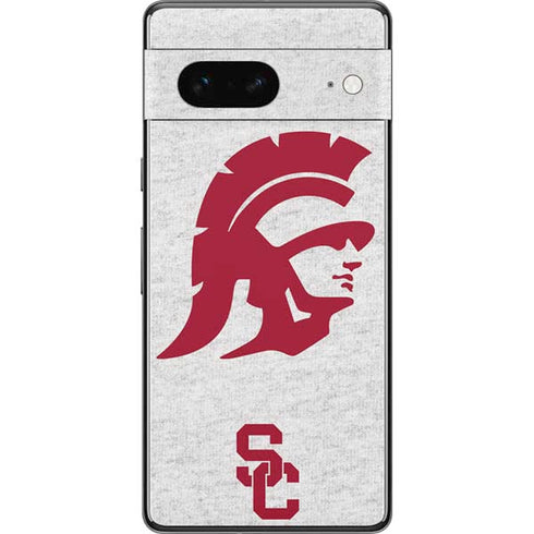University of Southern California USC Grey Trojan Mascot Pixel Skins